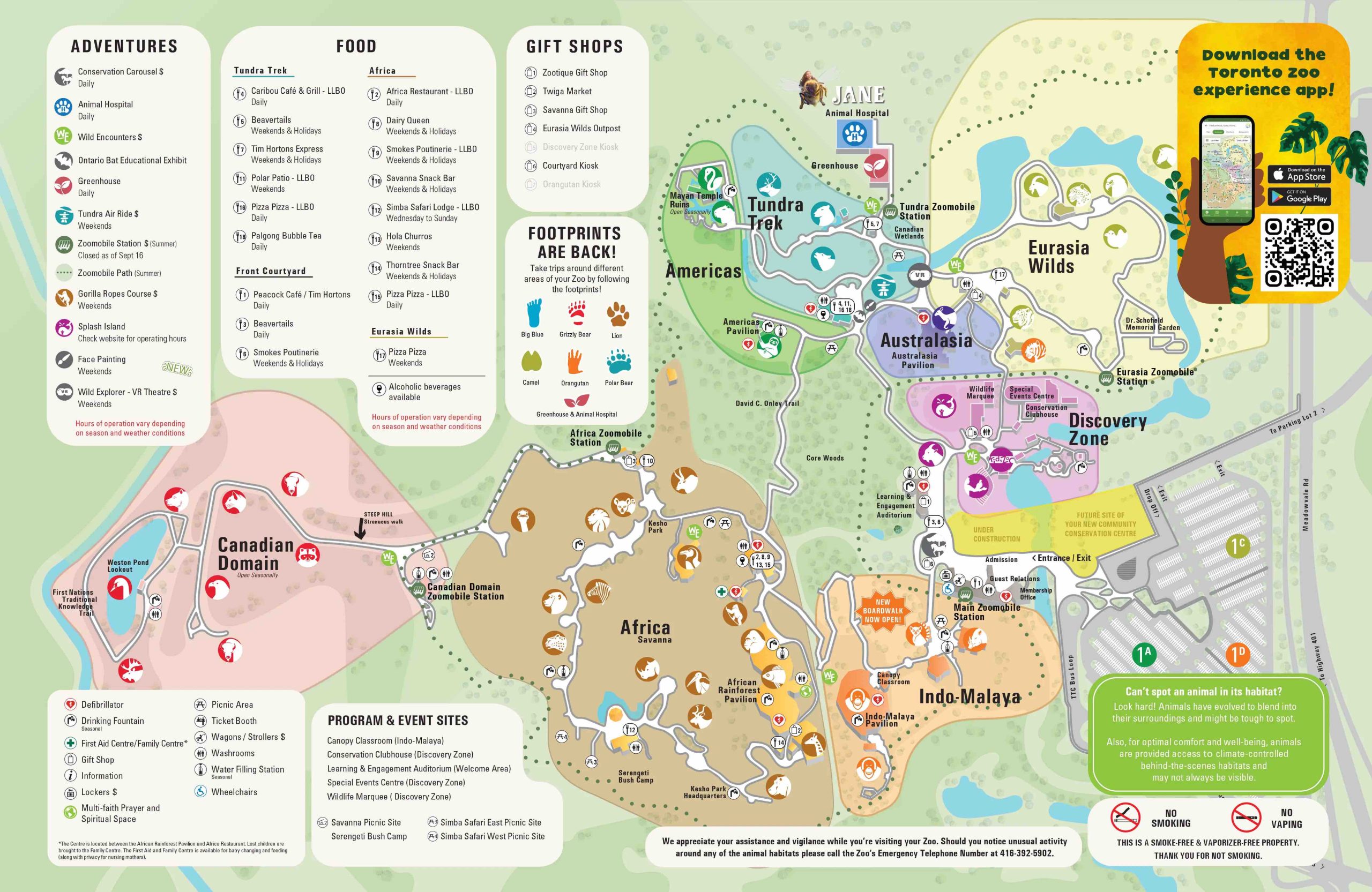 Toronto Zoo Map